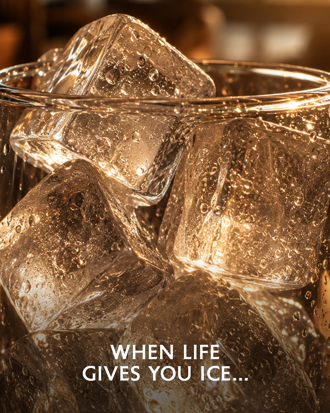 Keya Coffee Works Facebook ad: Ice. Water. Keya Coffee Works.