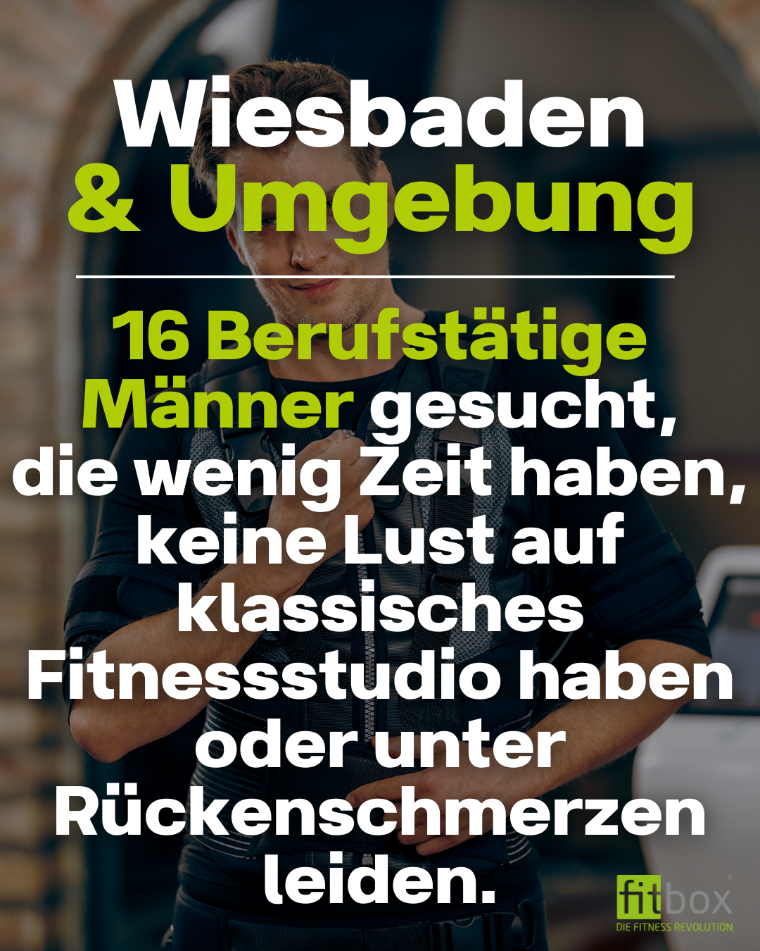 fitbox Wiesbaden Hauptbahnhof Facebook ad: Teste EMS jetzt 4 Wochen lang und spüre selbst den…