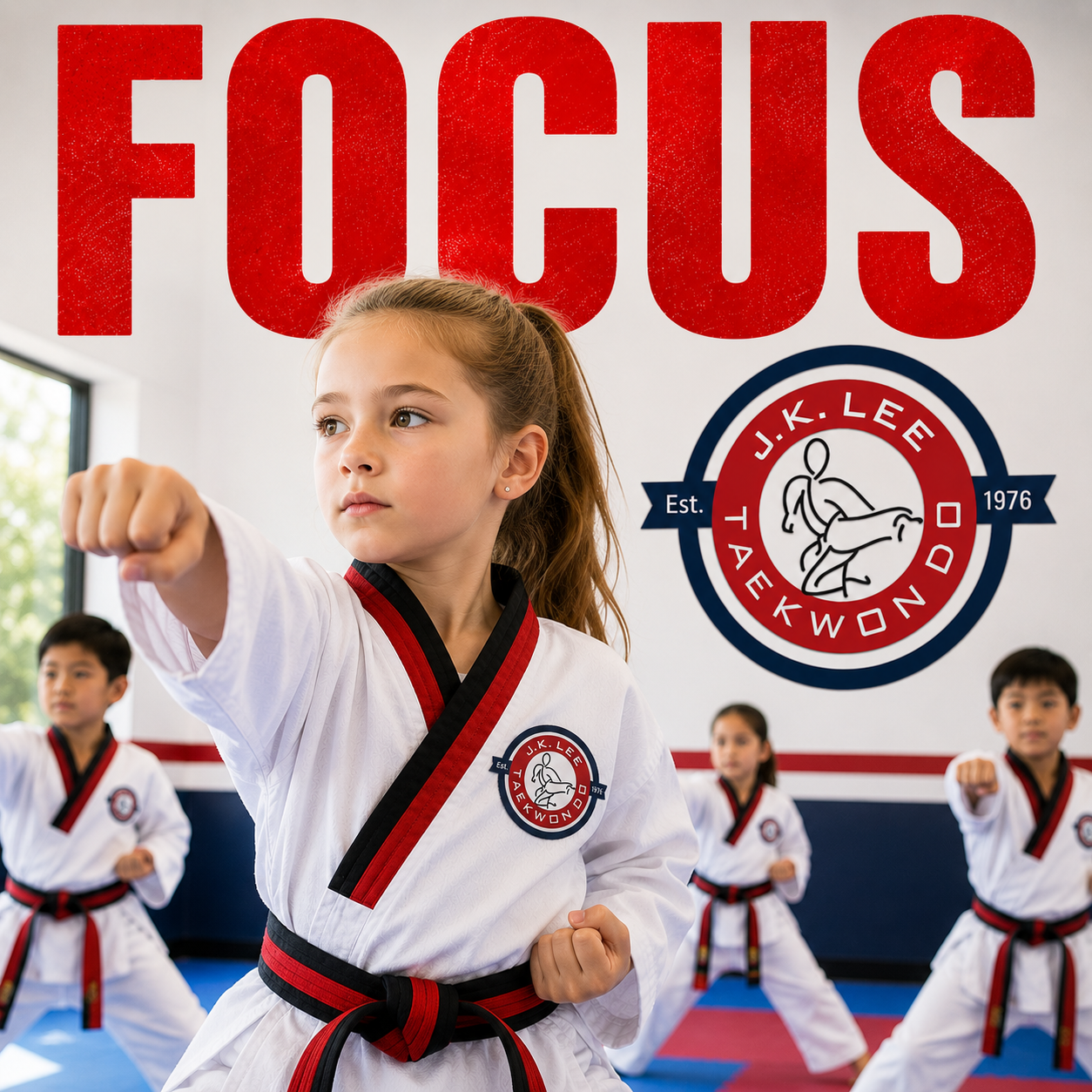 J. K. Lee Black Belt Academy - Main Facebook ad: Free 2 Weeks + Uniform Only $29