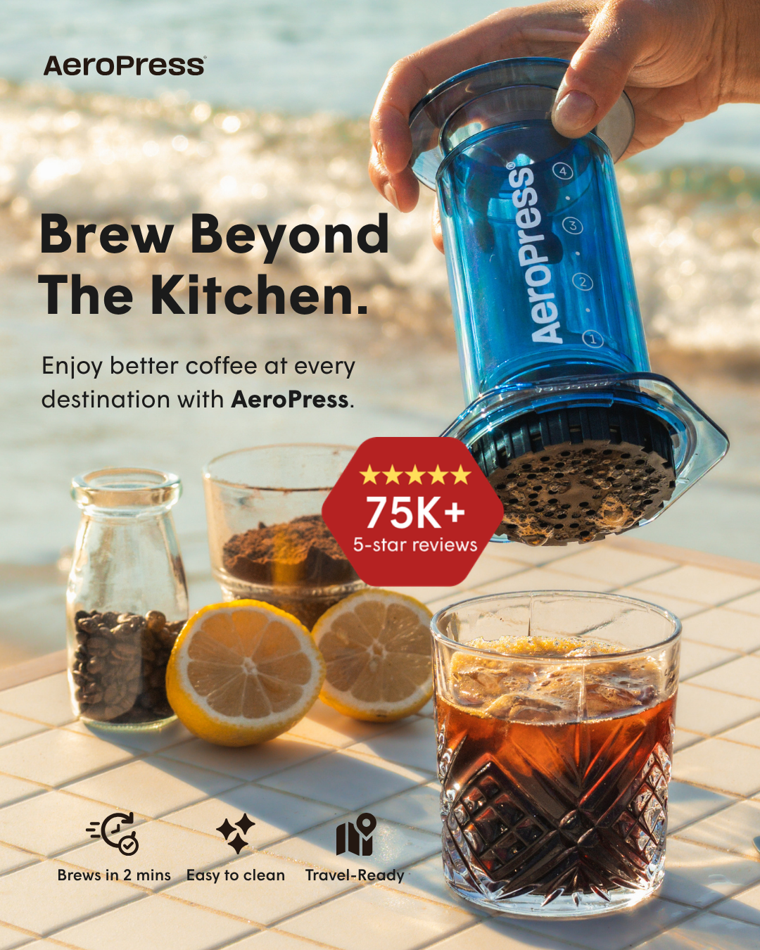 AeroPress Facebook ad