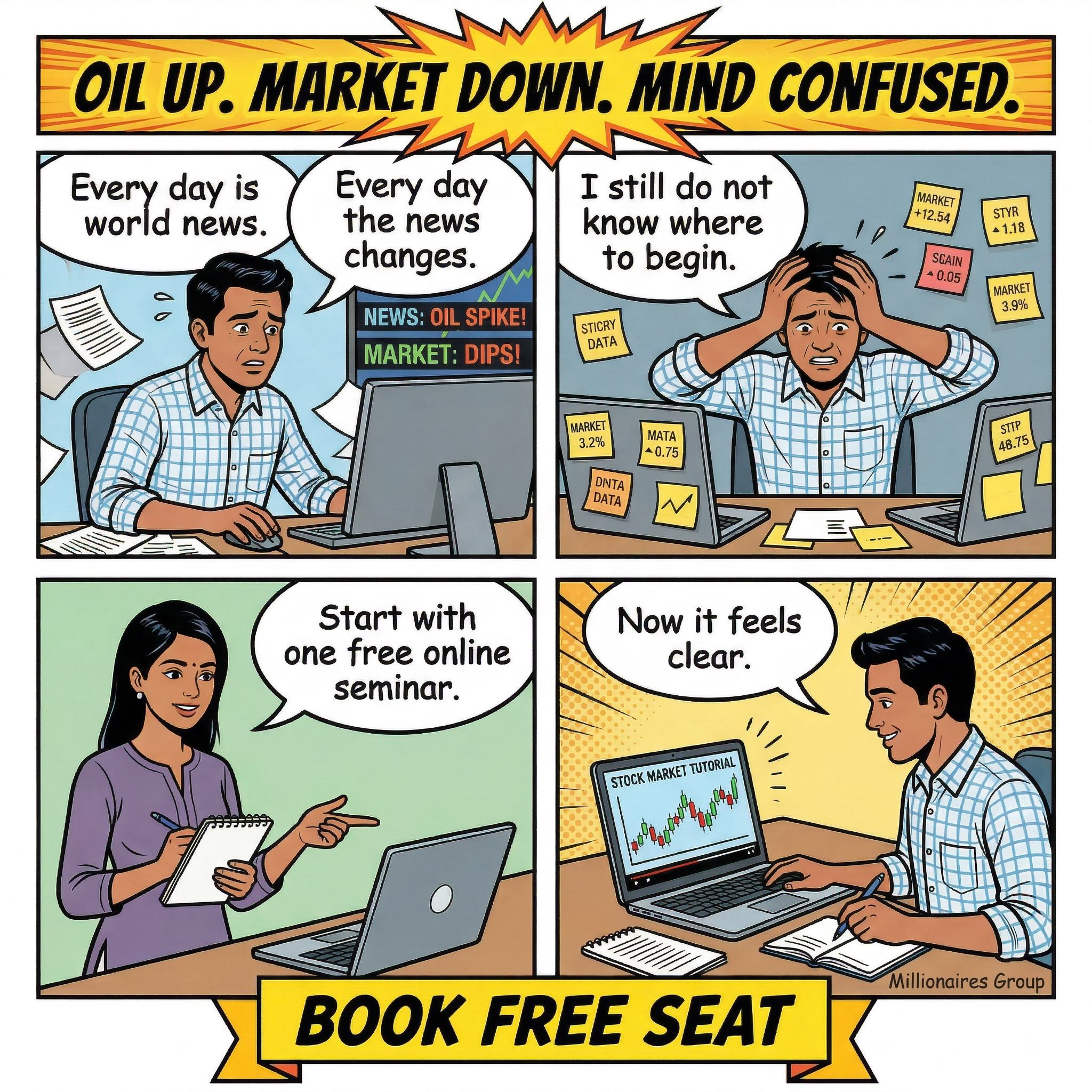 Millionaires Group Stock Market Training Institute Facebook ad