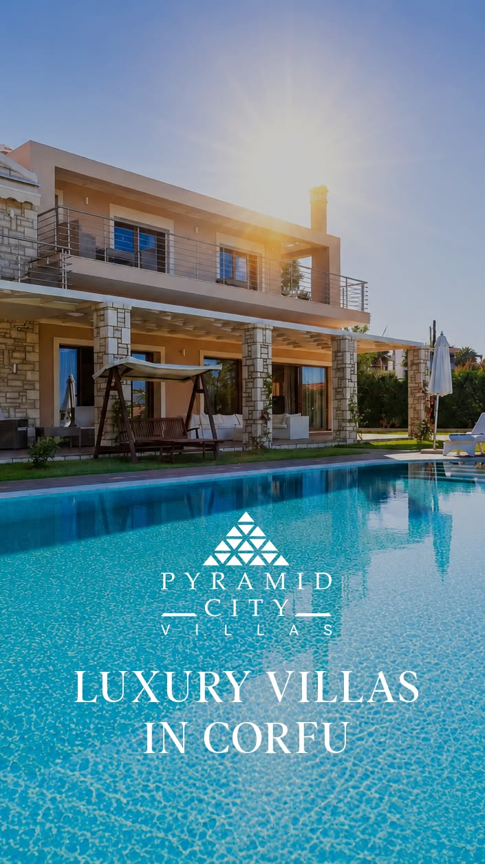 Pyramid City Villas Corfu Facebook ad: Your Private Summer Sanctuary Awaits