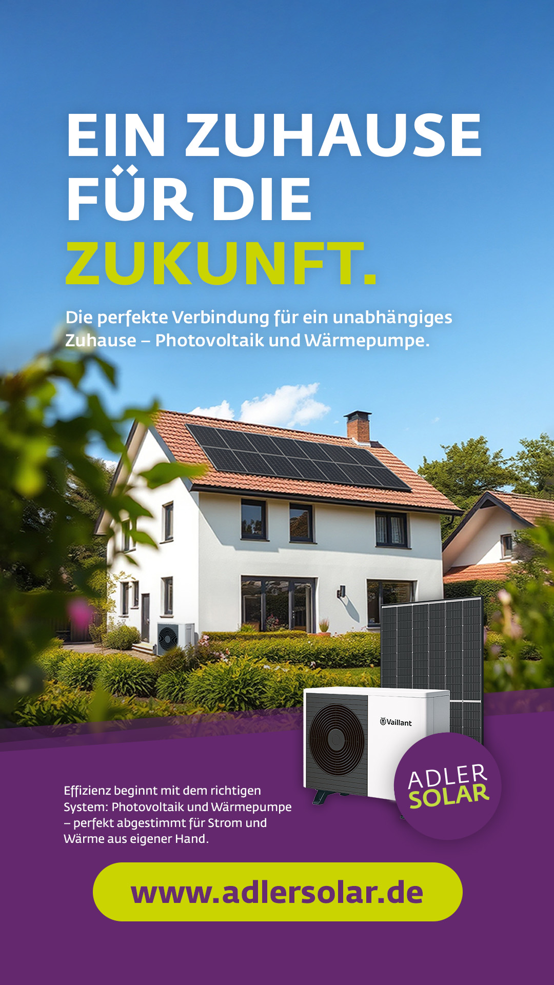 ADLER Solar Facebook ad from Aug 11, 2025