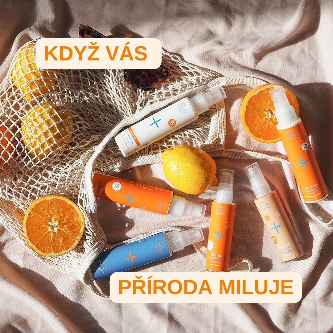 CosmetikaBio - vegan organic beauty Facebook ad: Opálení, které Vám sluší a světu neškodí?