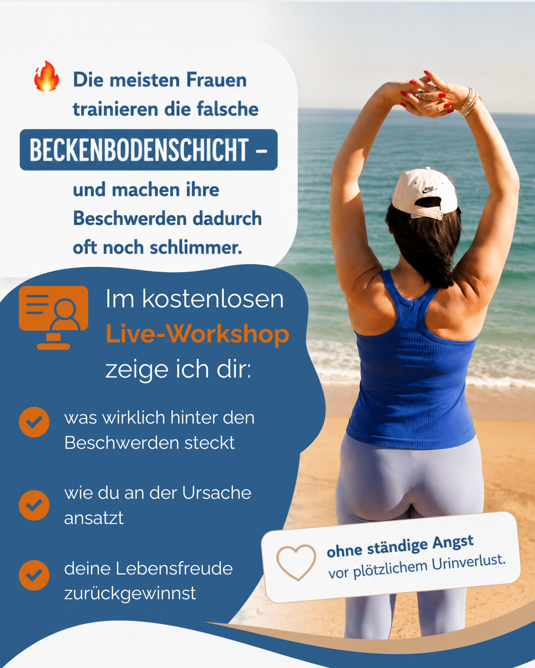 Barbara Scharrer - Therapeutisches Training Facebook ad: Kostenloser Workshop für Frauen