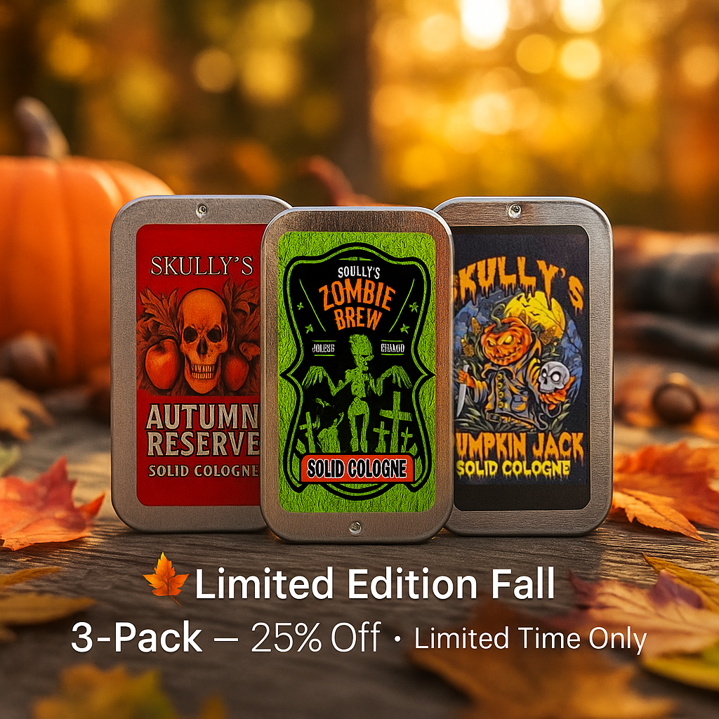 Skullys Ctz Beard Oil Facebook ad: Fall Limited Edition: 3-Pack 25% Off + Free US Shipping
