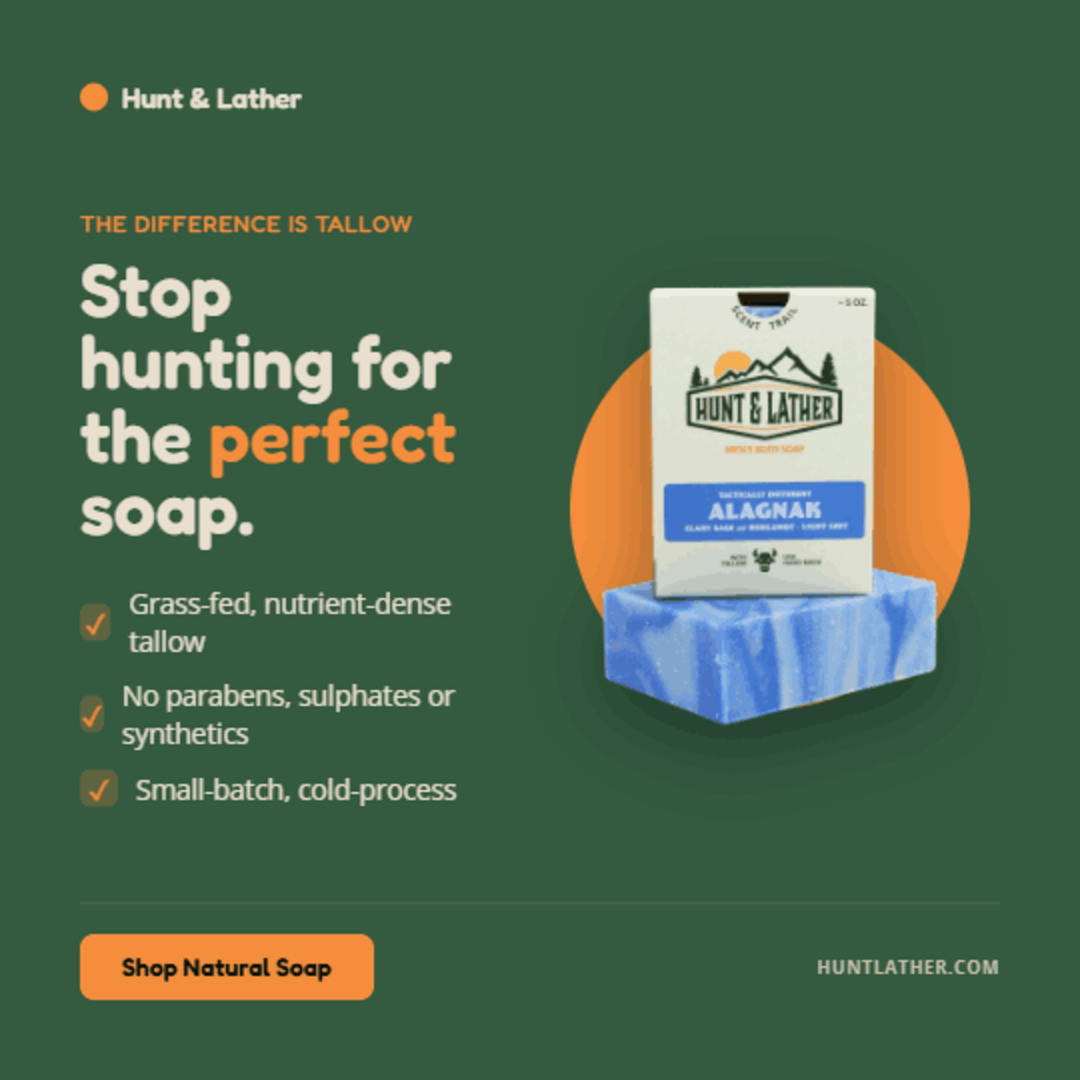 Hunt&Lather Facebook ad: Stop Hunting.!