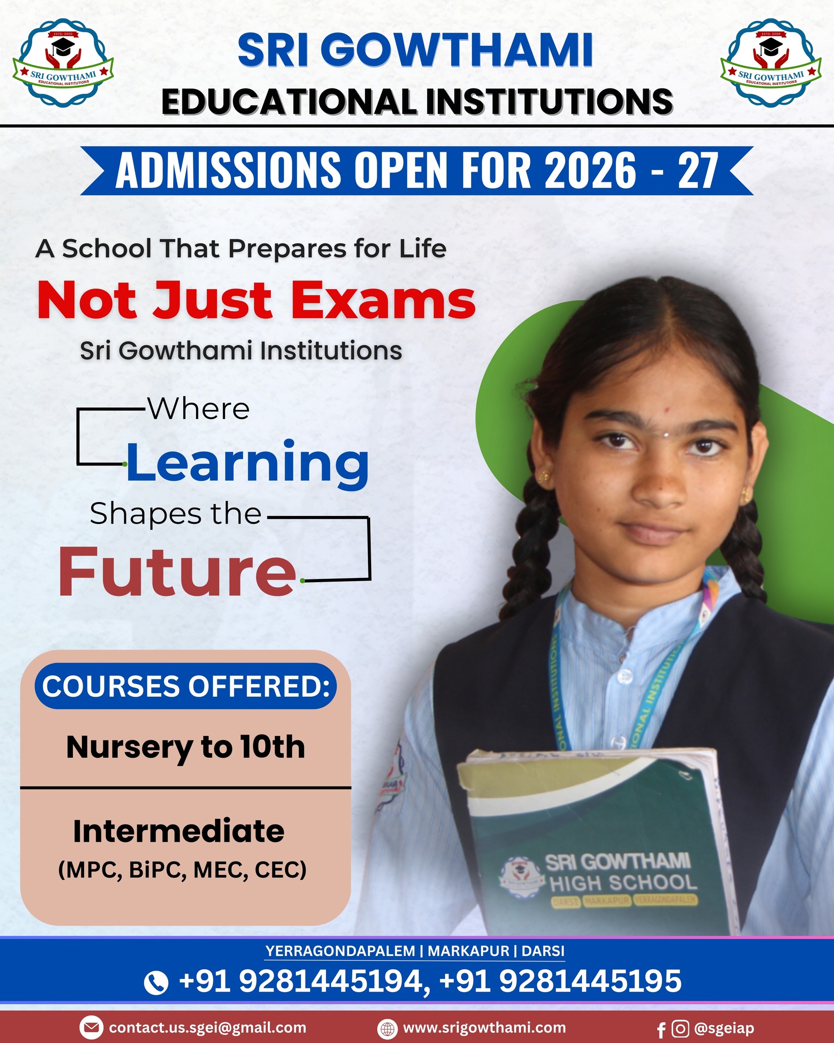 Sri Gowthami Educational Institutions Facebook ad