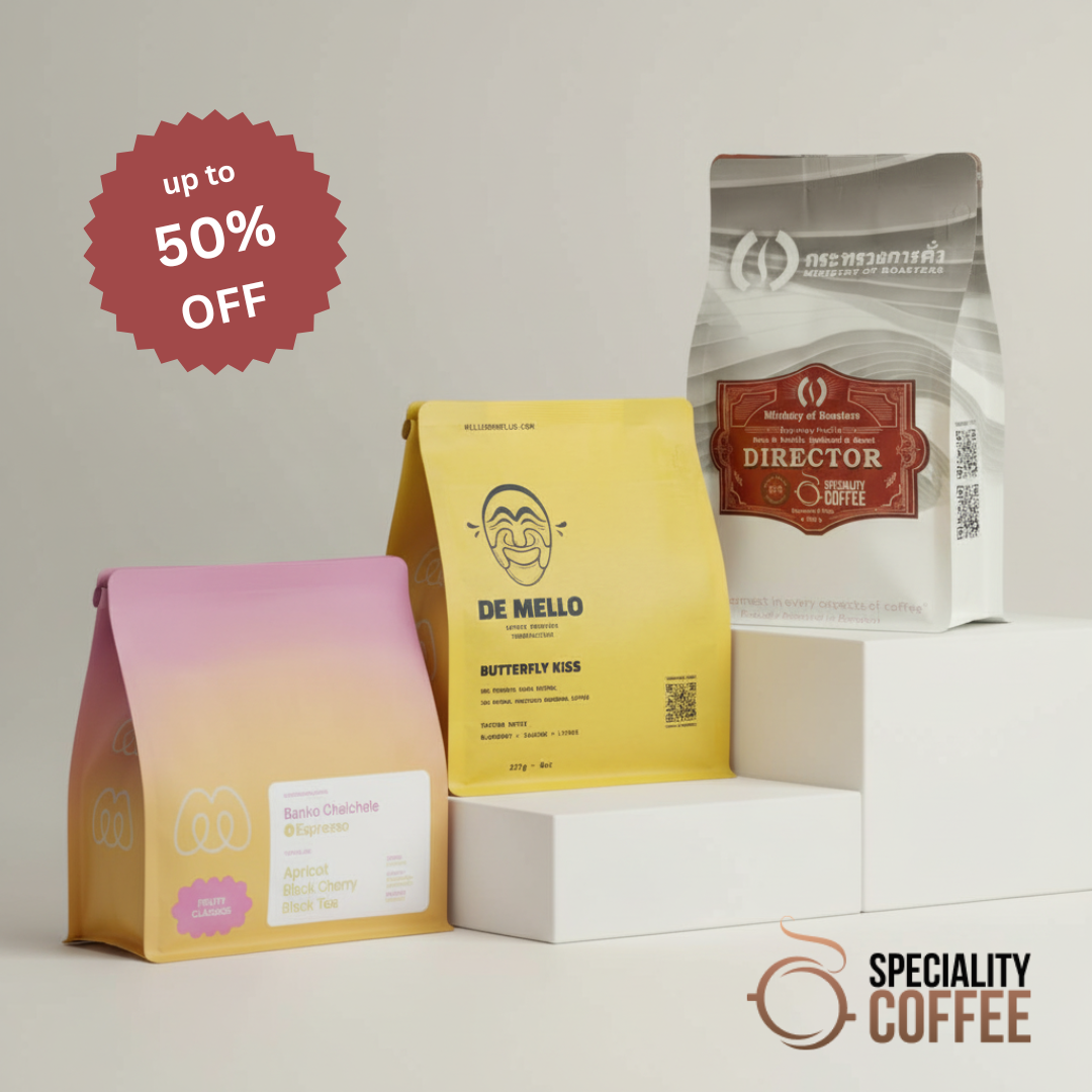 Speciality Coffee Facebook ad: Up to 50% Off! Limited Time!