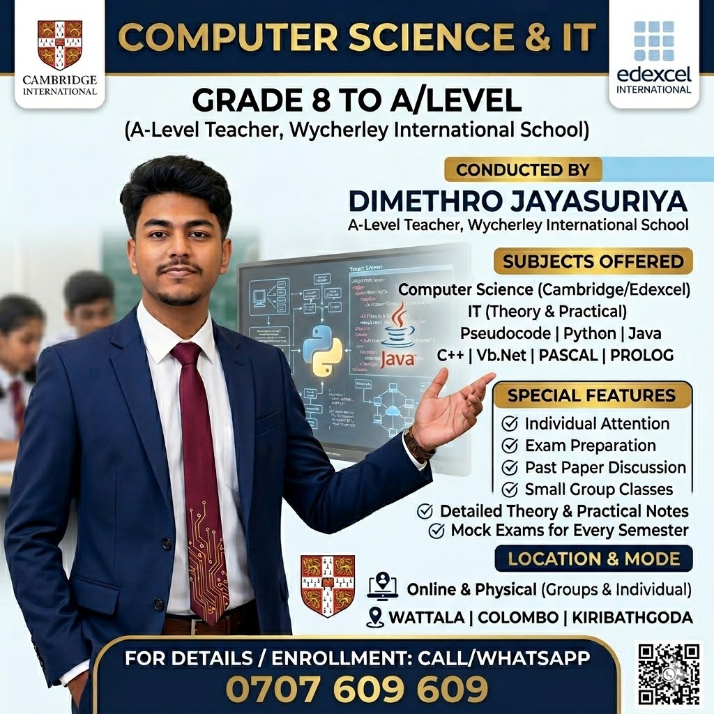 E-Bridge Academy Facebook ad: COMPUTER SCIENCE & IT CLASSES