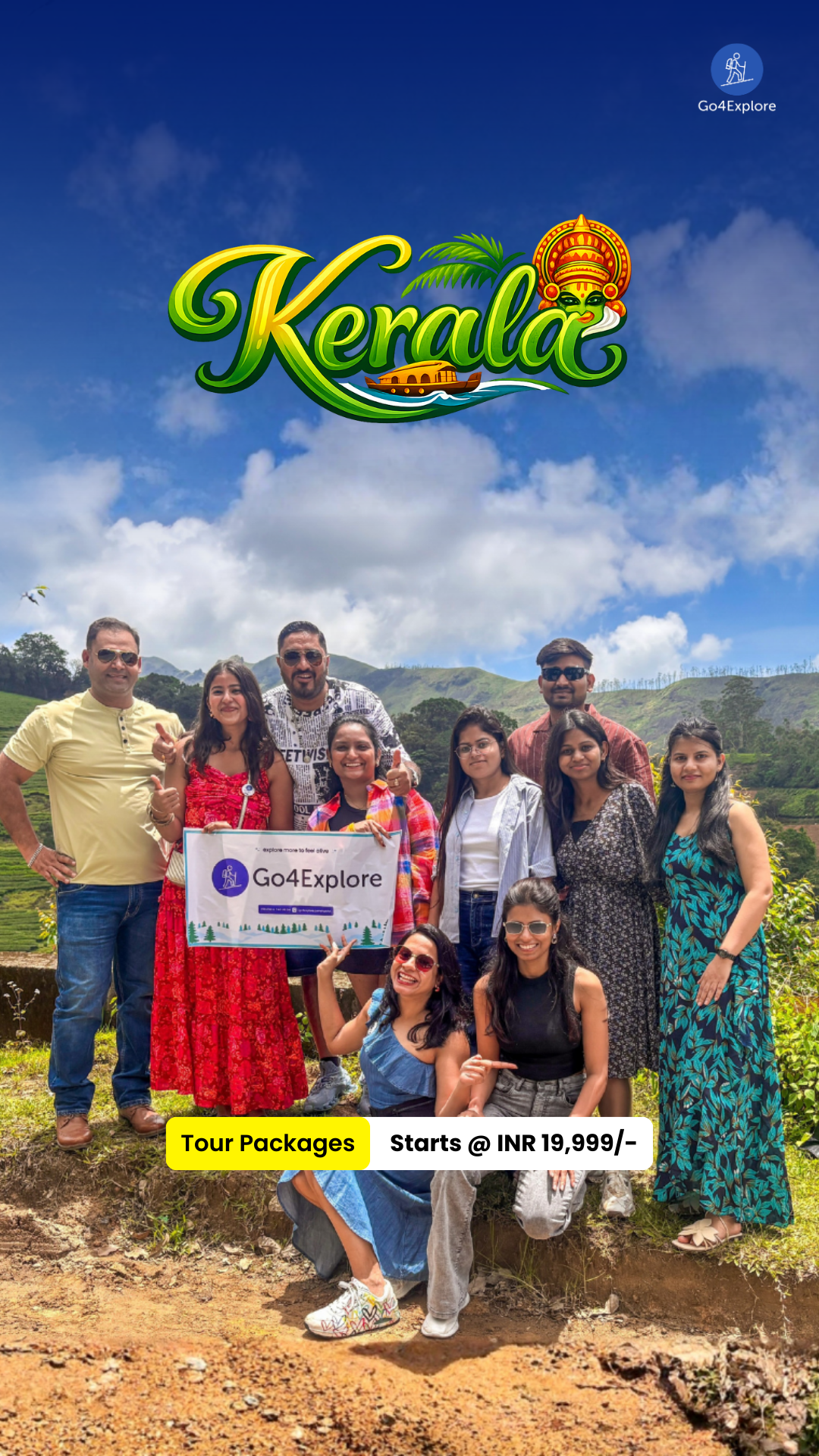 Go4Explore Facebook ad: Kerala Tour Package from Kochi with Go4Explore