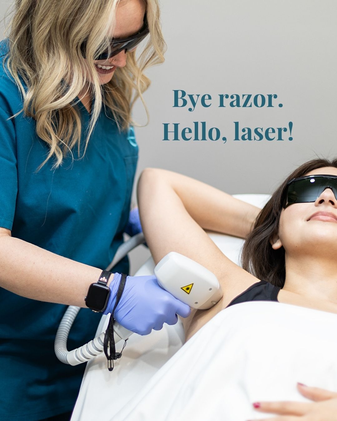 Elite Medical Skin & Laser Center Facebook ad: Say Goodbye to Razors