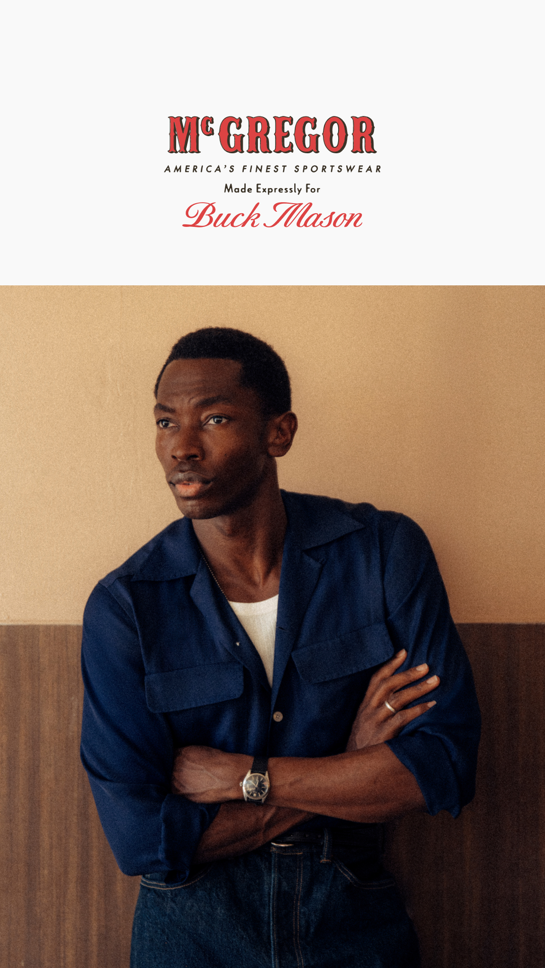 Buck Mason Facebook ad