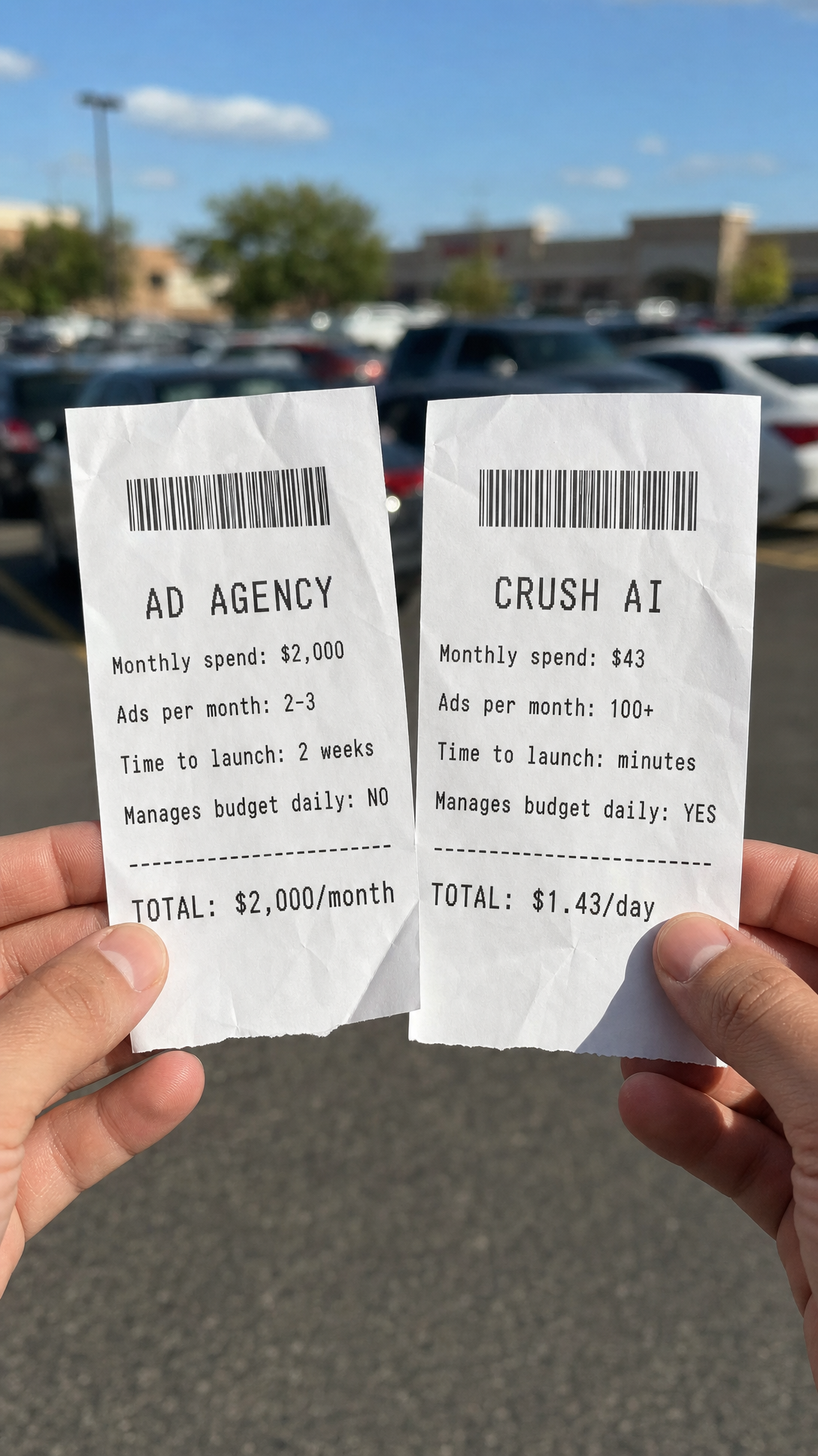 trycrush.ai Facebook ad