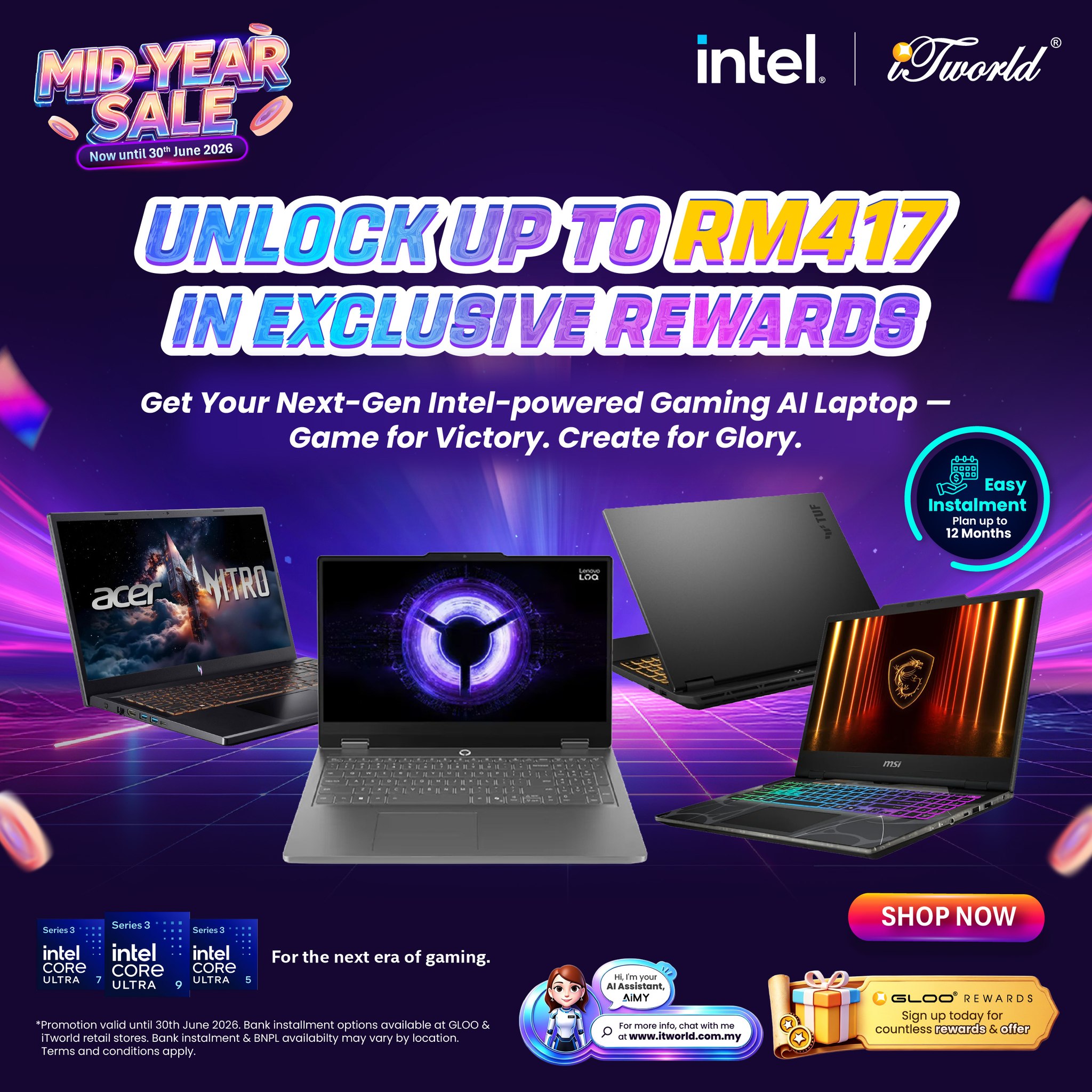 iTworld Facebook ad: BUILT FOR GAMERS.