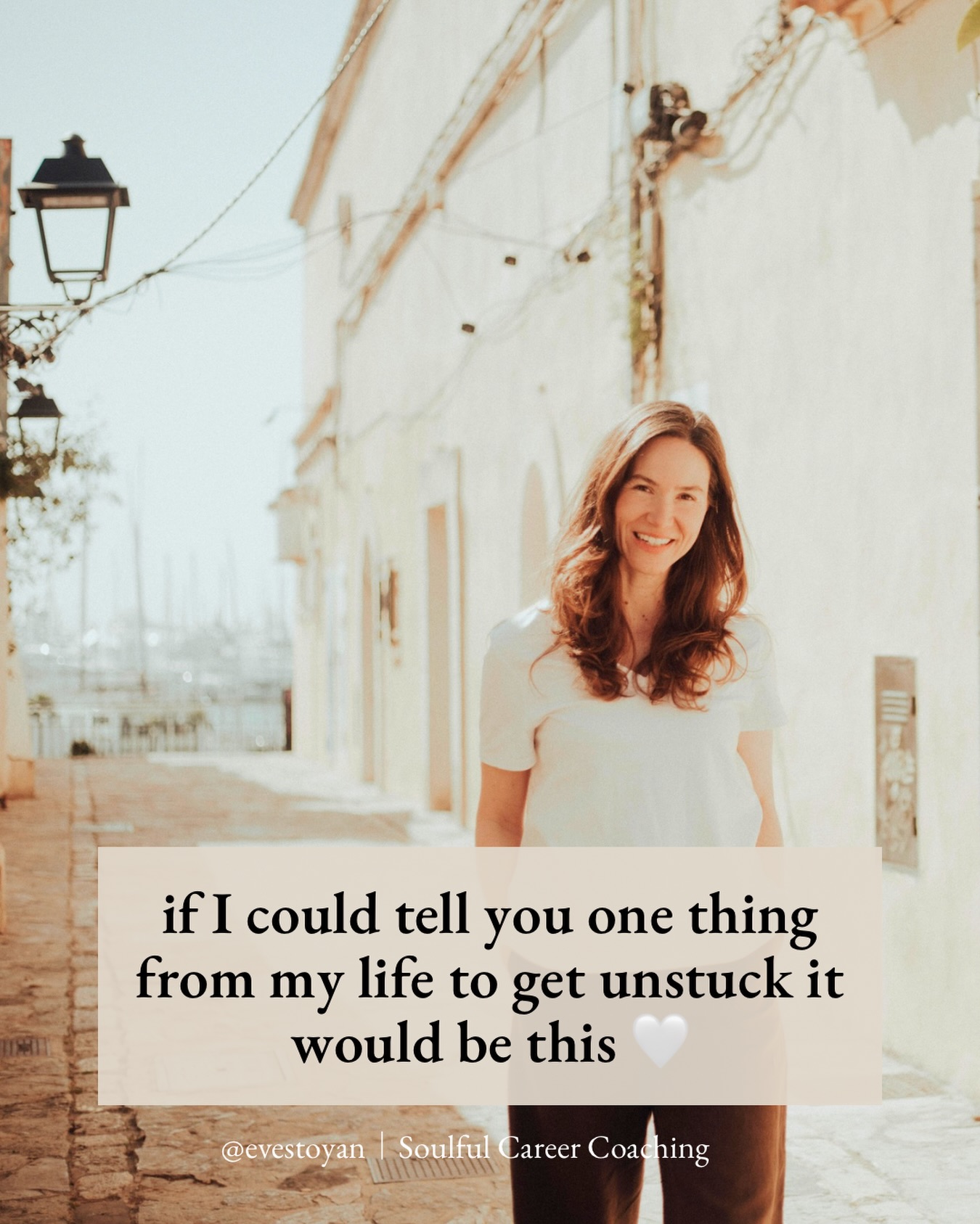 Eve Stoyan Coaching Facebook ad: You’ve done the therapy.