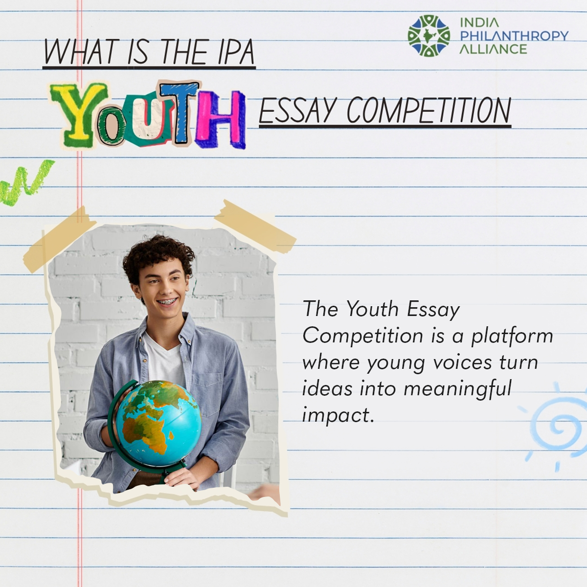 India Philanthropy Alliance Facebook ad: Your ideas have the power to go beyond…