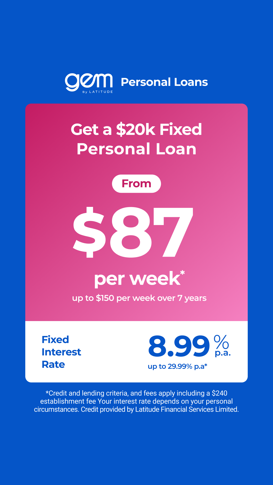 Gem Facebook ad