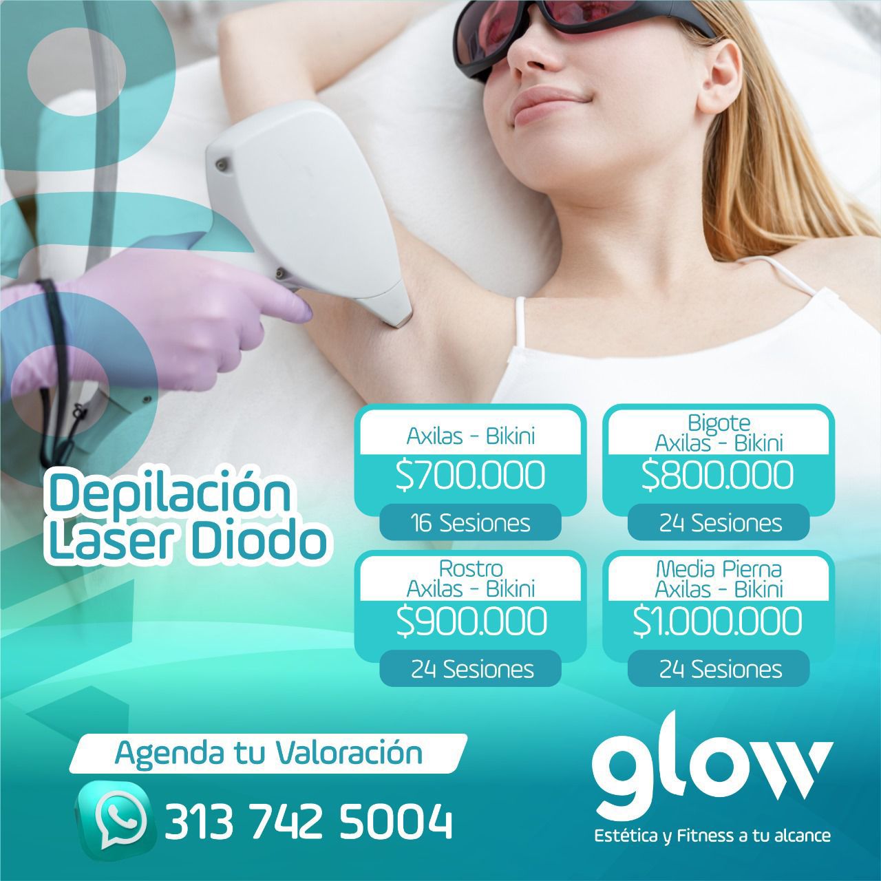 Glow, estética y fitness Facebook ad