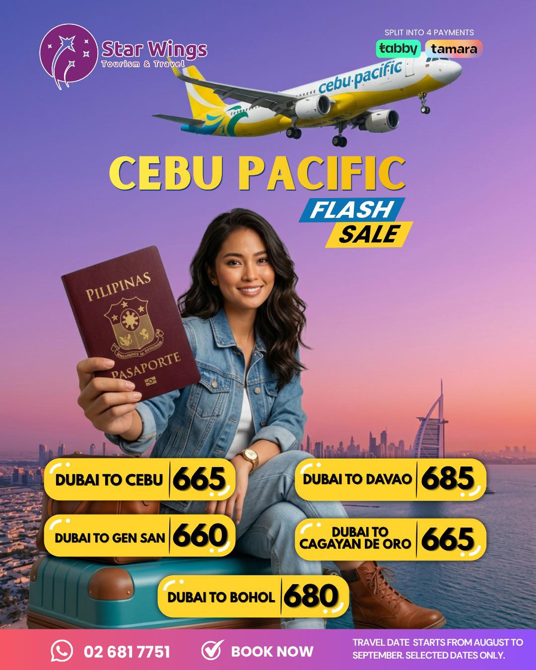Star Wings Tourism & Travel Facebook ad: Travel Made Simple with Star Wings Tourism & Travels LLC