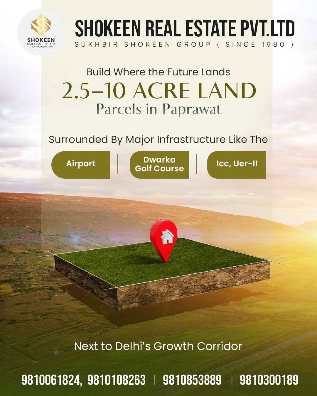 Shokeen Real Estate Pvt Ltd Facebook ad