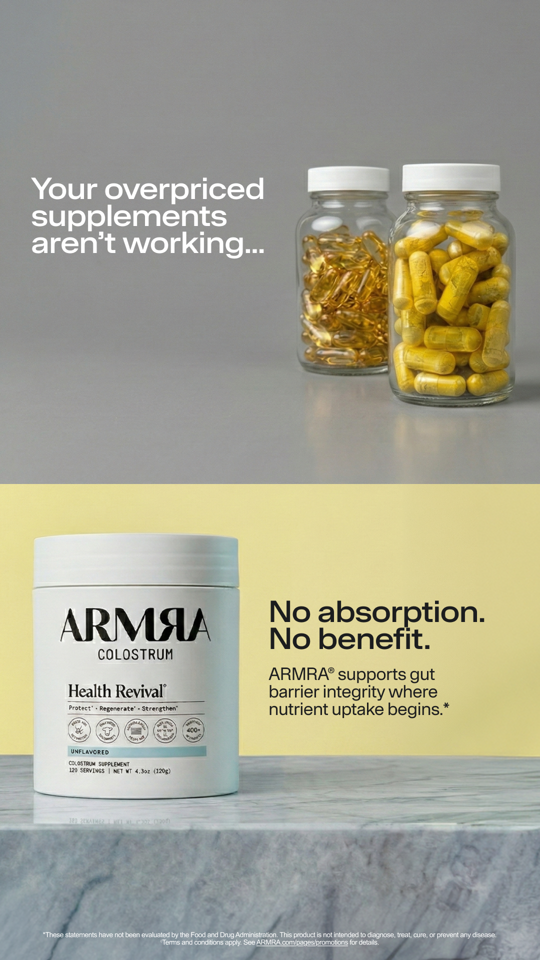 ARMRA Facebook ad