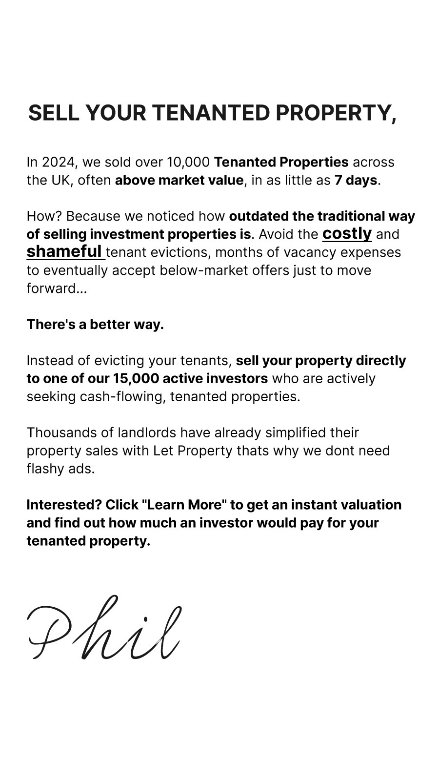 Let Property England  Facebook ad