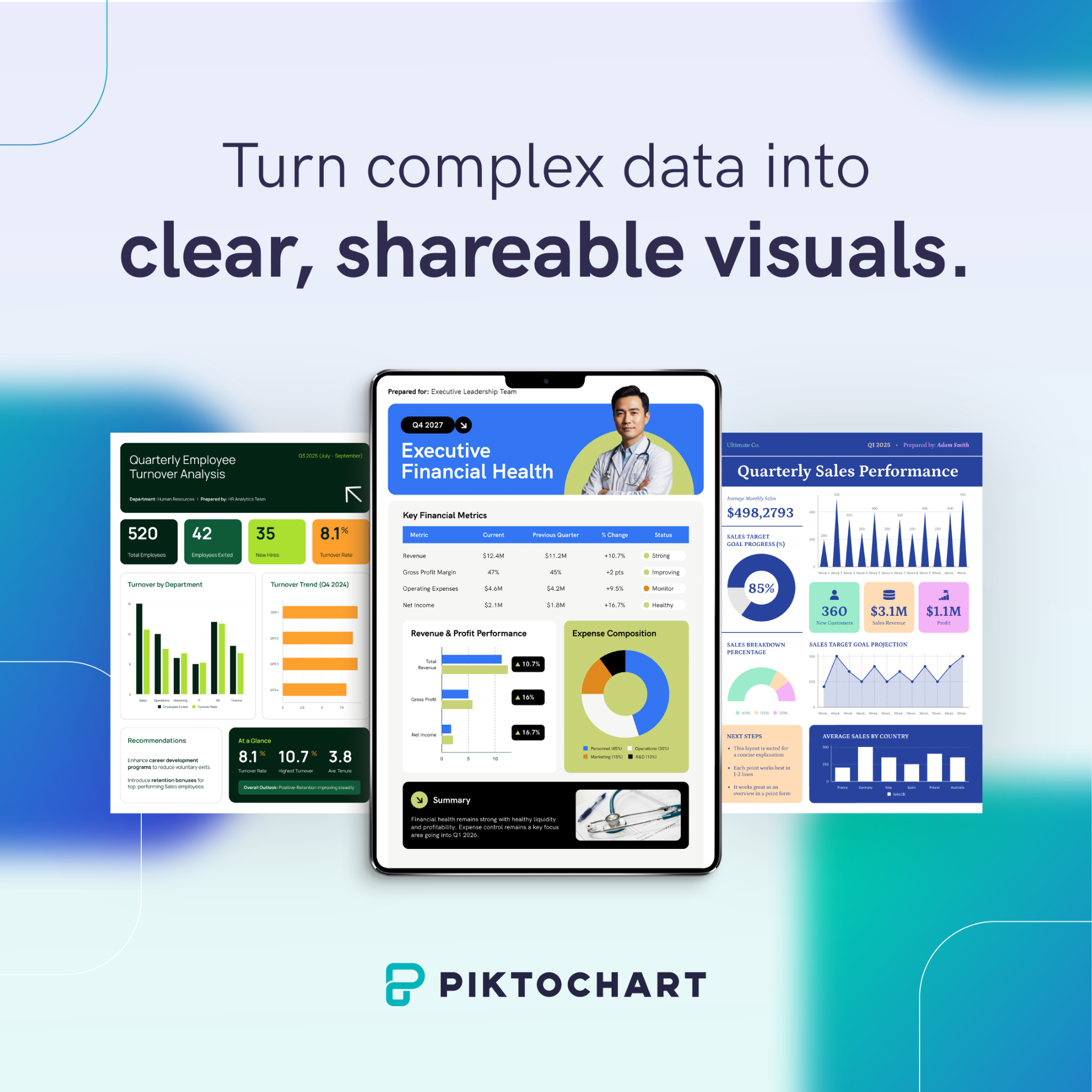 Piktochart Facebook ad