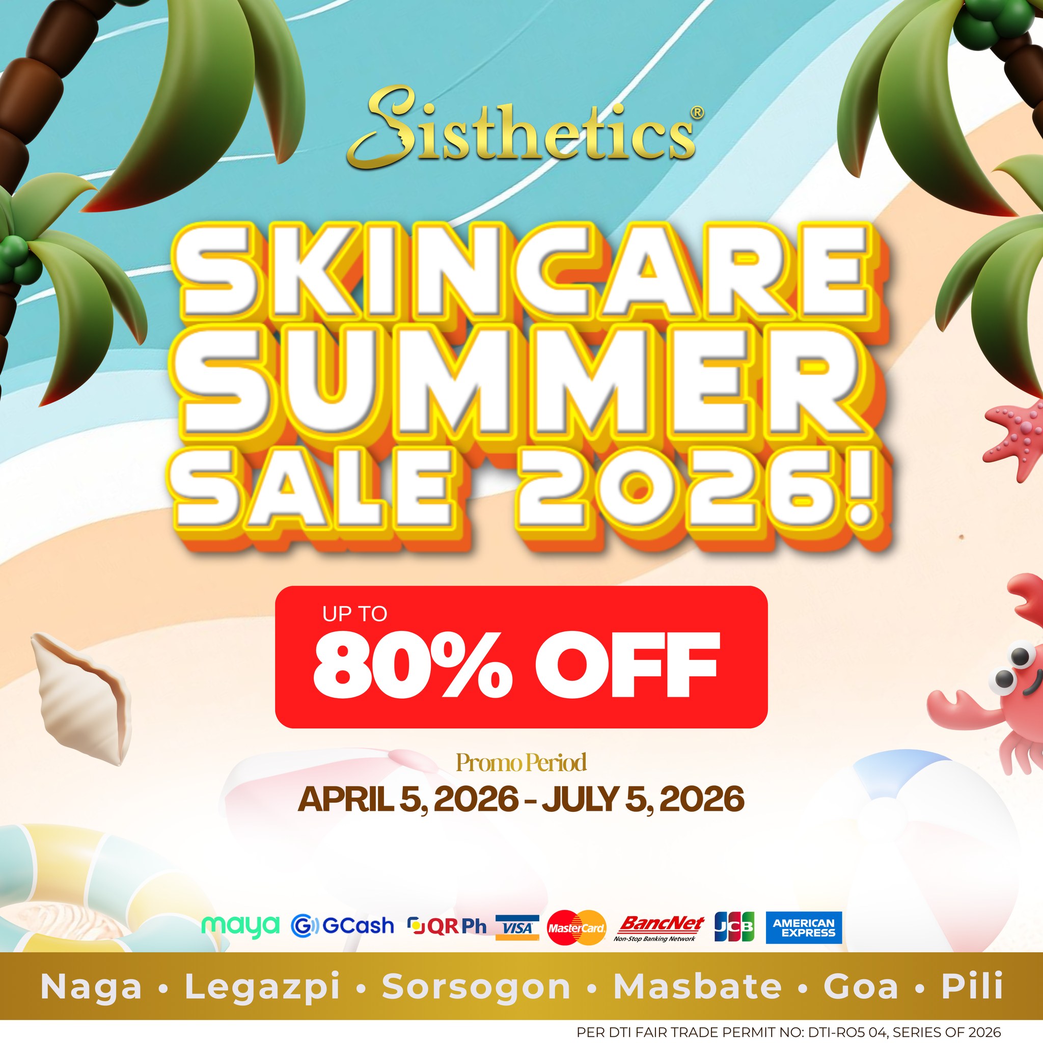 Sisthetics Sorsogon Facebook ad: ๐จ๐ฃ ๐ง๐ข 80% ๐ข๐๐ ๐ฎ๐ ๐๐ต๐ฒ ๐ฆ๐ถ๐๐๐ต๐ฒ๐๐ถ๐ฐ๐โฆ