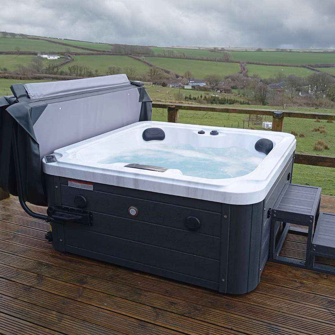 Blue Whale Spa Facebook ad: The Monterey Mini is our most compact design…