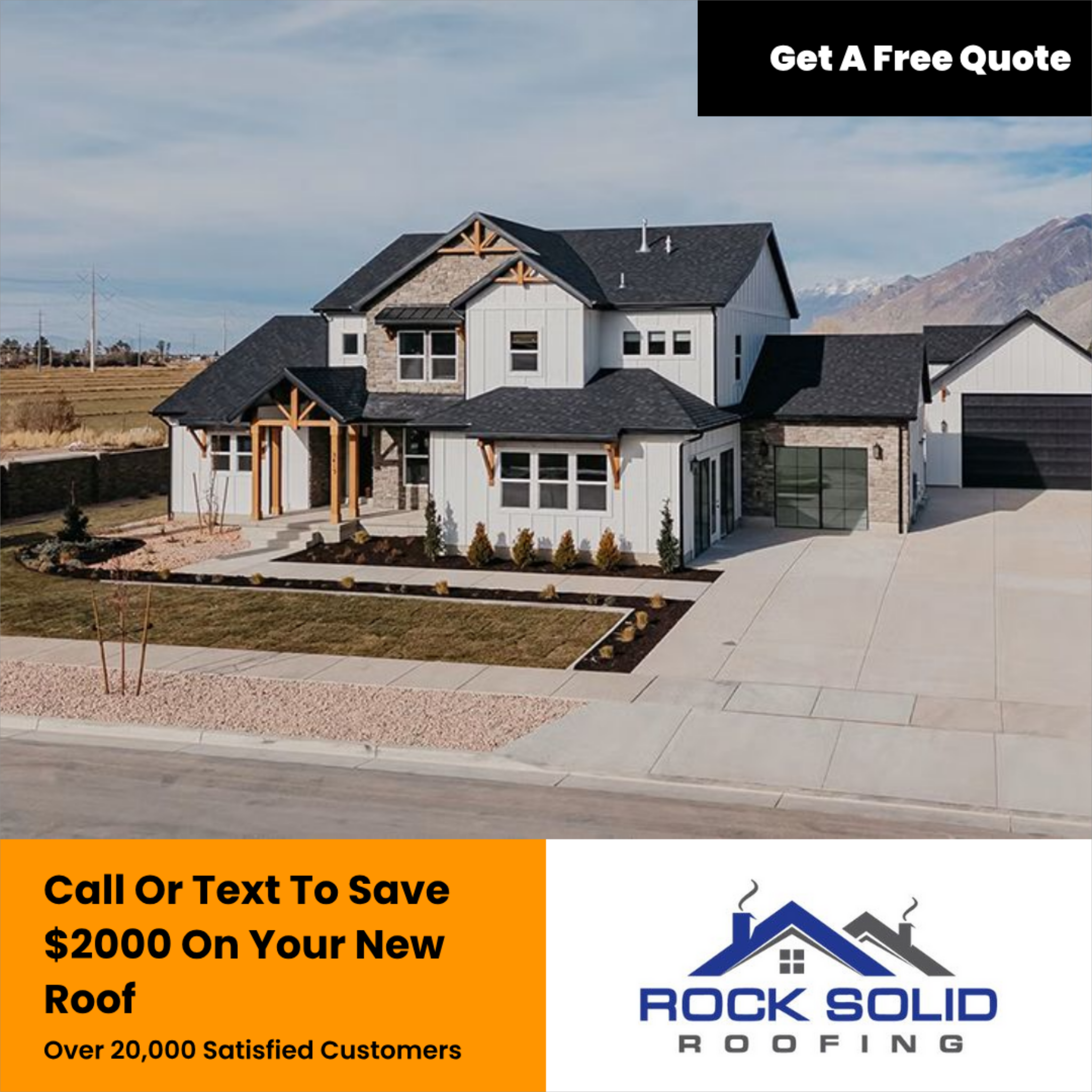 Rock Solid Roofing Facebook ad
