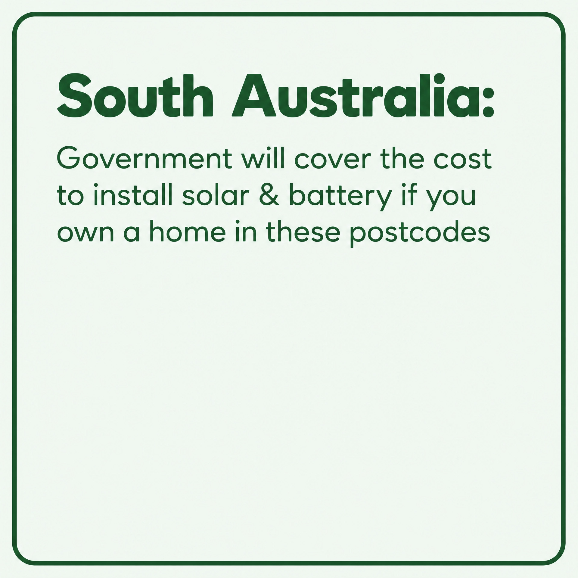 Solar & Battery - True Compare Facebook ad