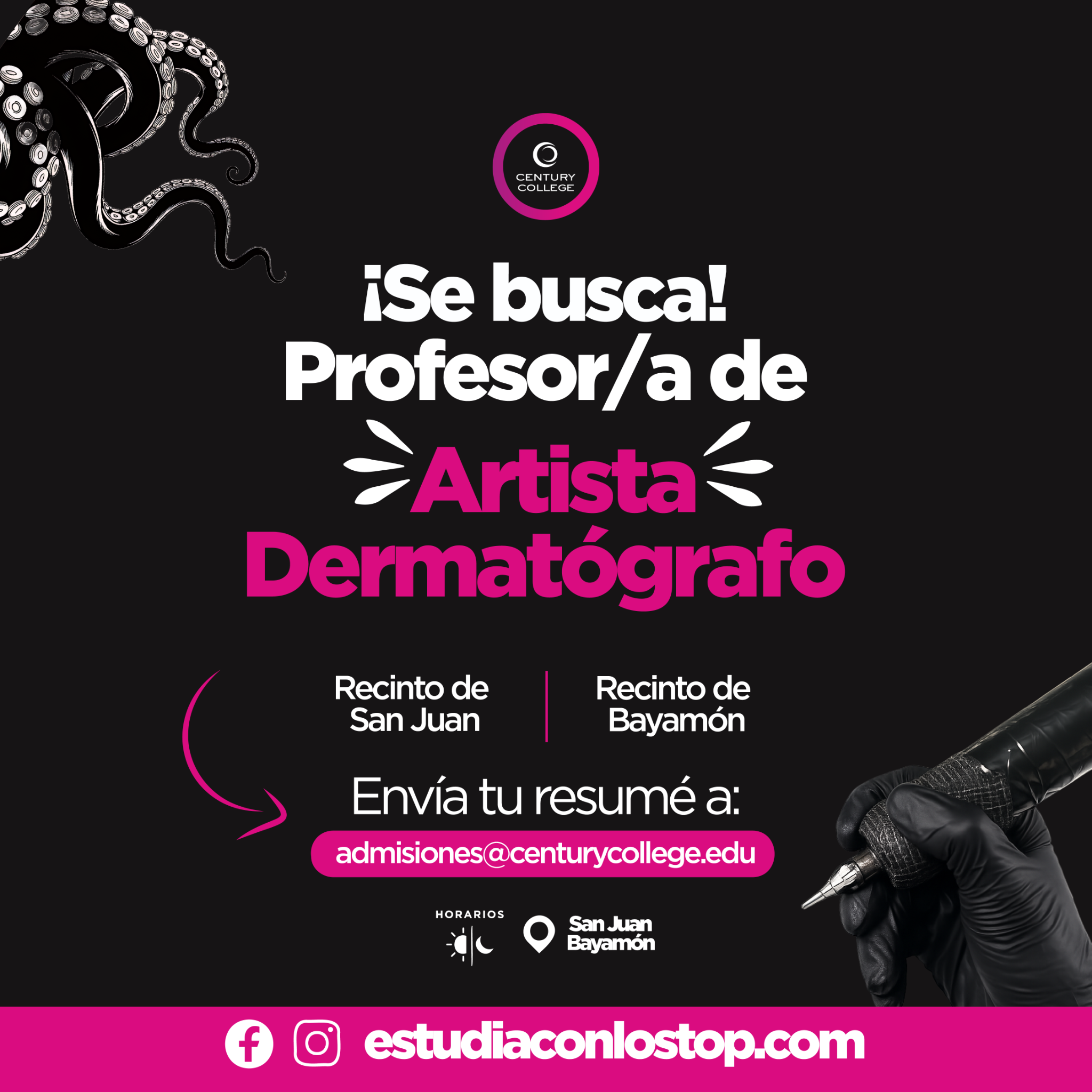 Century College Facebook ad: Envía tu resumé
