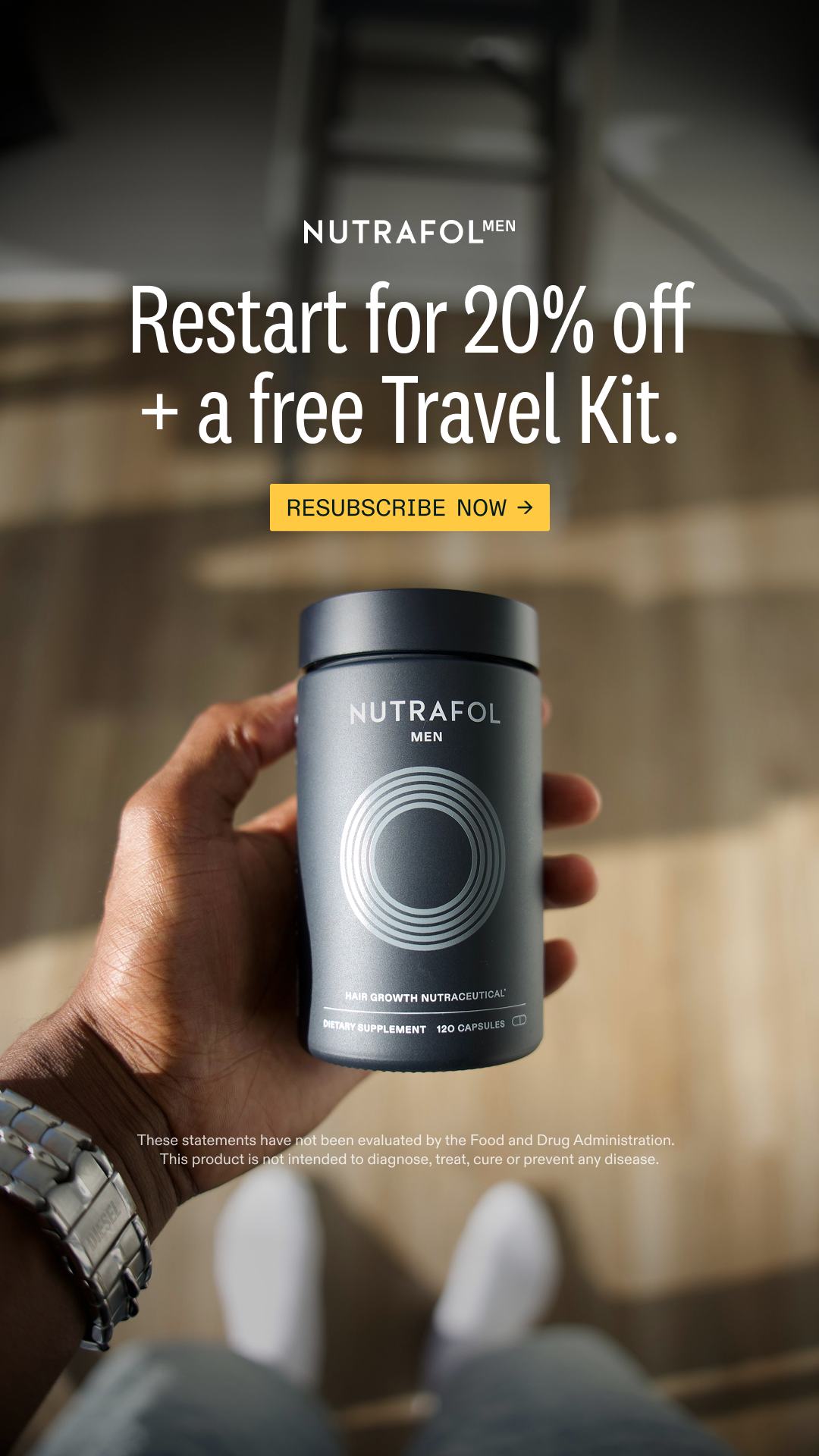 Nutrafol Men Facebook ad