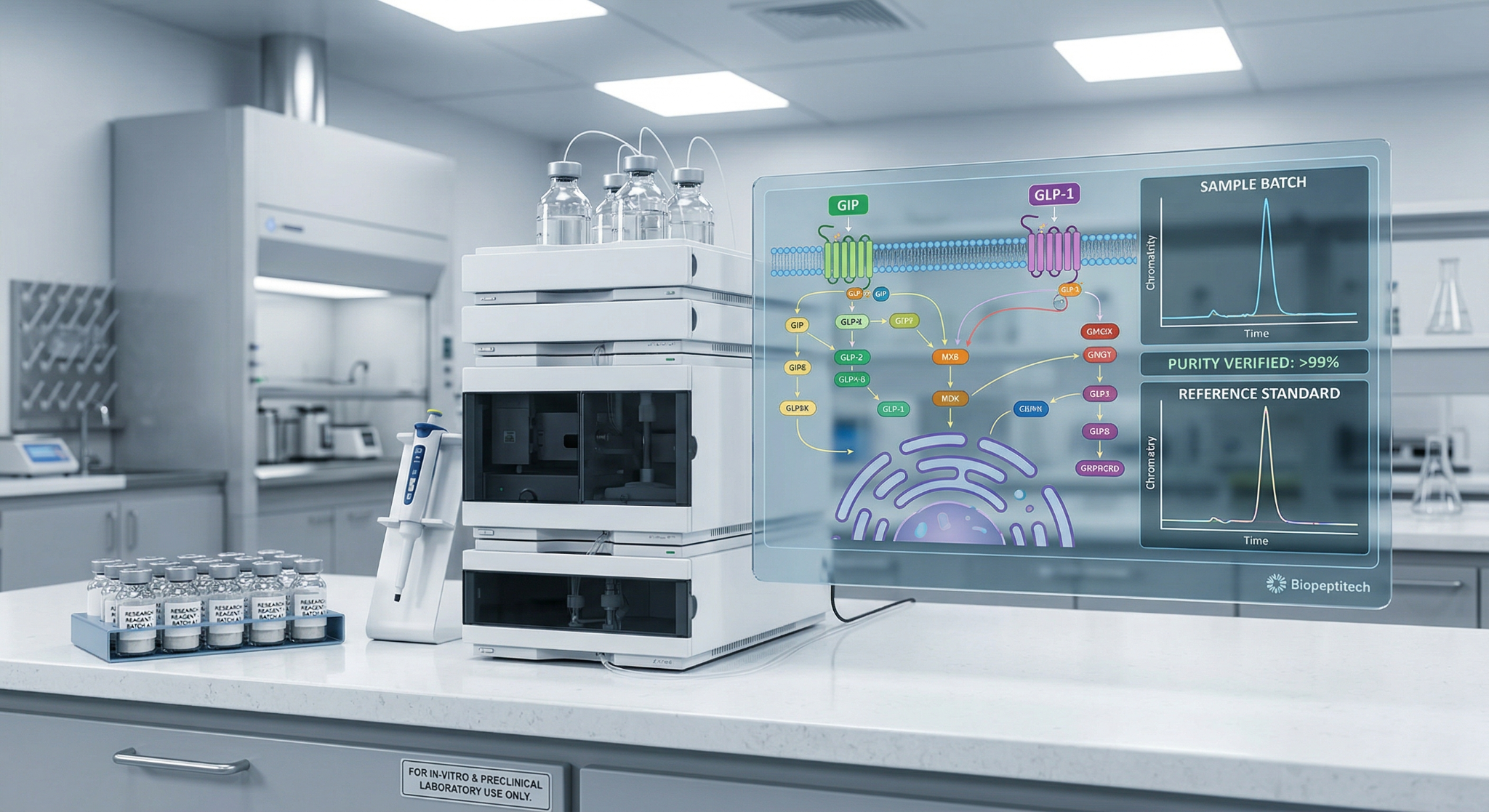 BIO Peptide Technologies Facebook ad: Research and Innovation