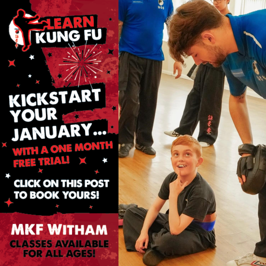 Meridian Kung Fu - Witham Facebook ad: FREE NEW YEAR OFFER