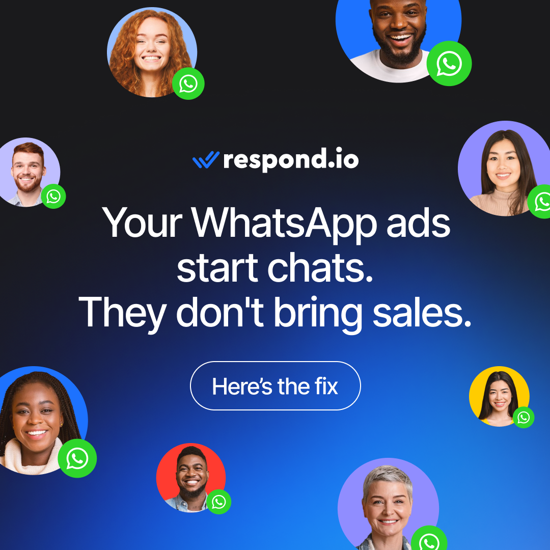 respond.io Facebook ad