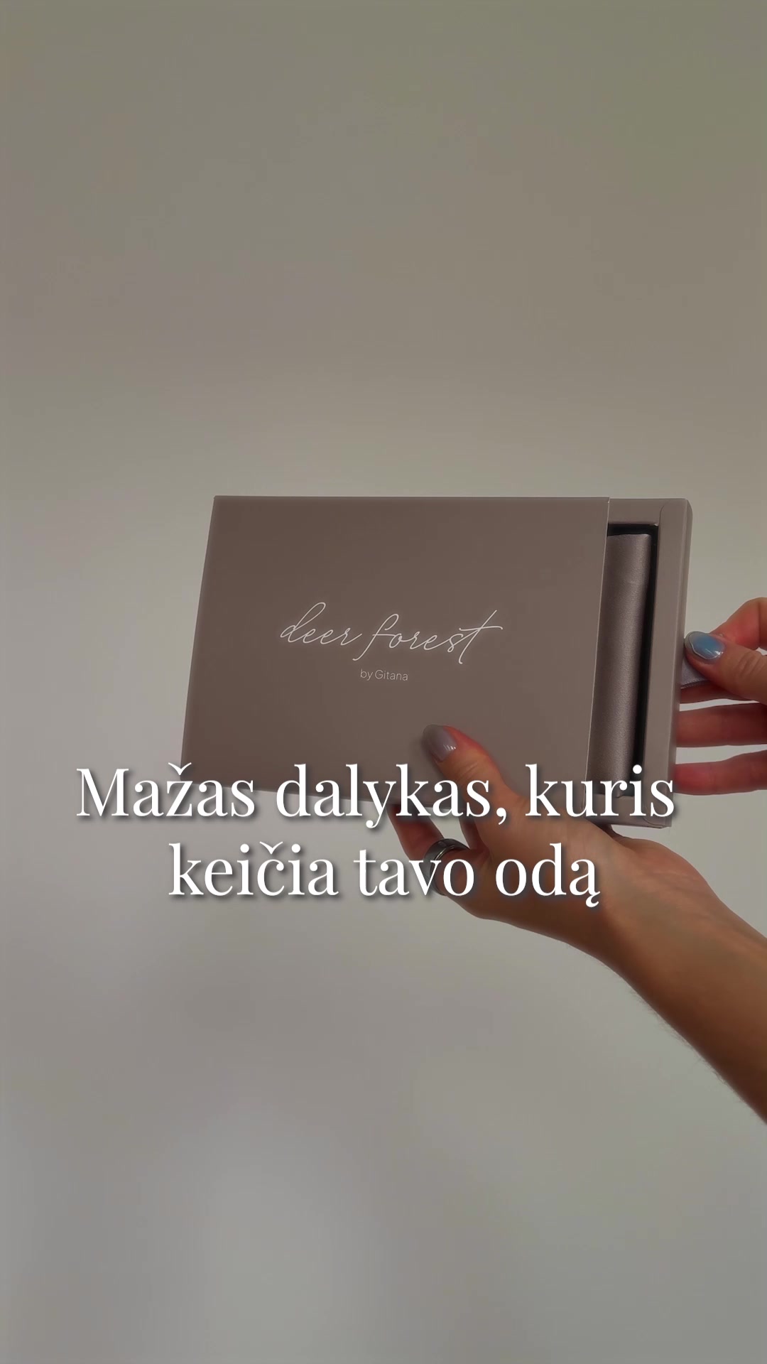 Deerforest Facebook ad: Ne dar vienas kremas. Tiesiog šilkas