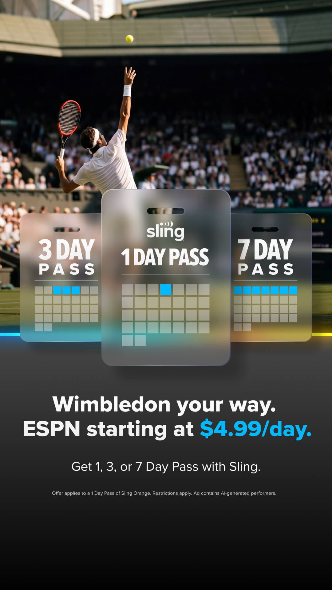 Sling TV Facebook ad