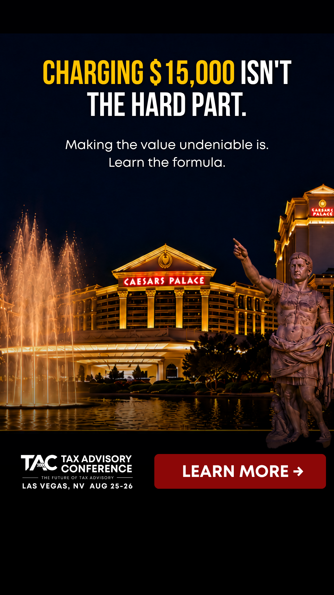 Tax Maverick Facebook ad from Jul 7, 2026
