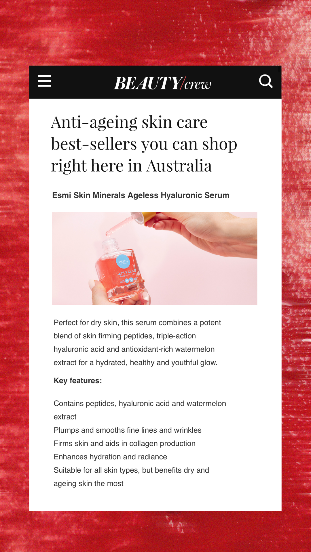 esmi Skin Minerals Facebook ad