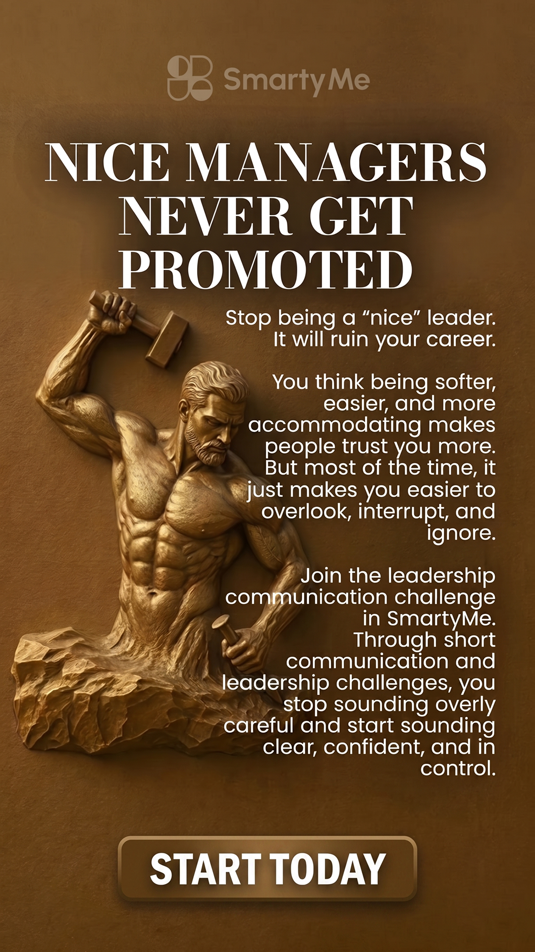 SmartyMe: Speak like a Leader Facebook ad: I’m addicted to this communication challenge. Now I speak…