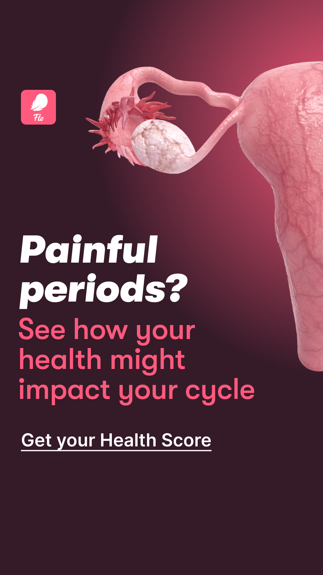 Flo Period Tracker App Facebook ad