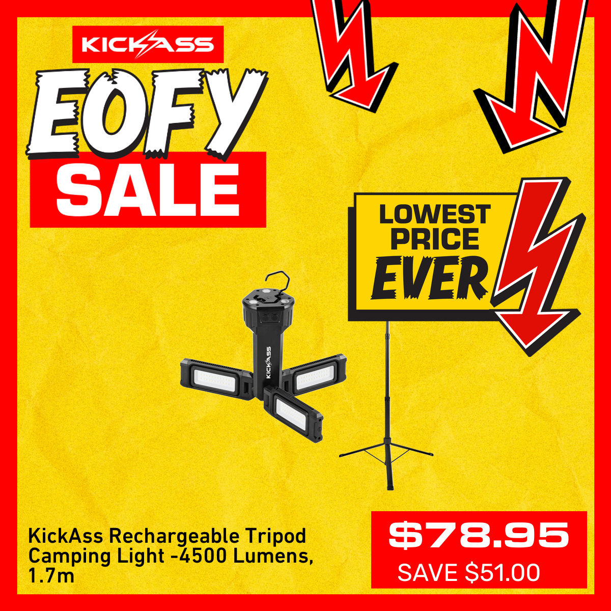 KickAss Products Facebook ad