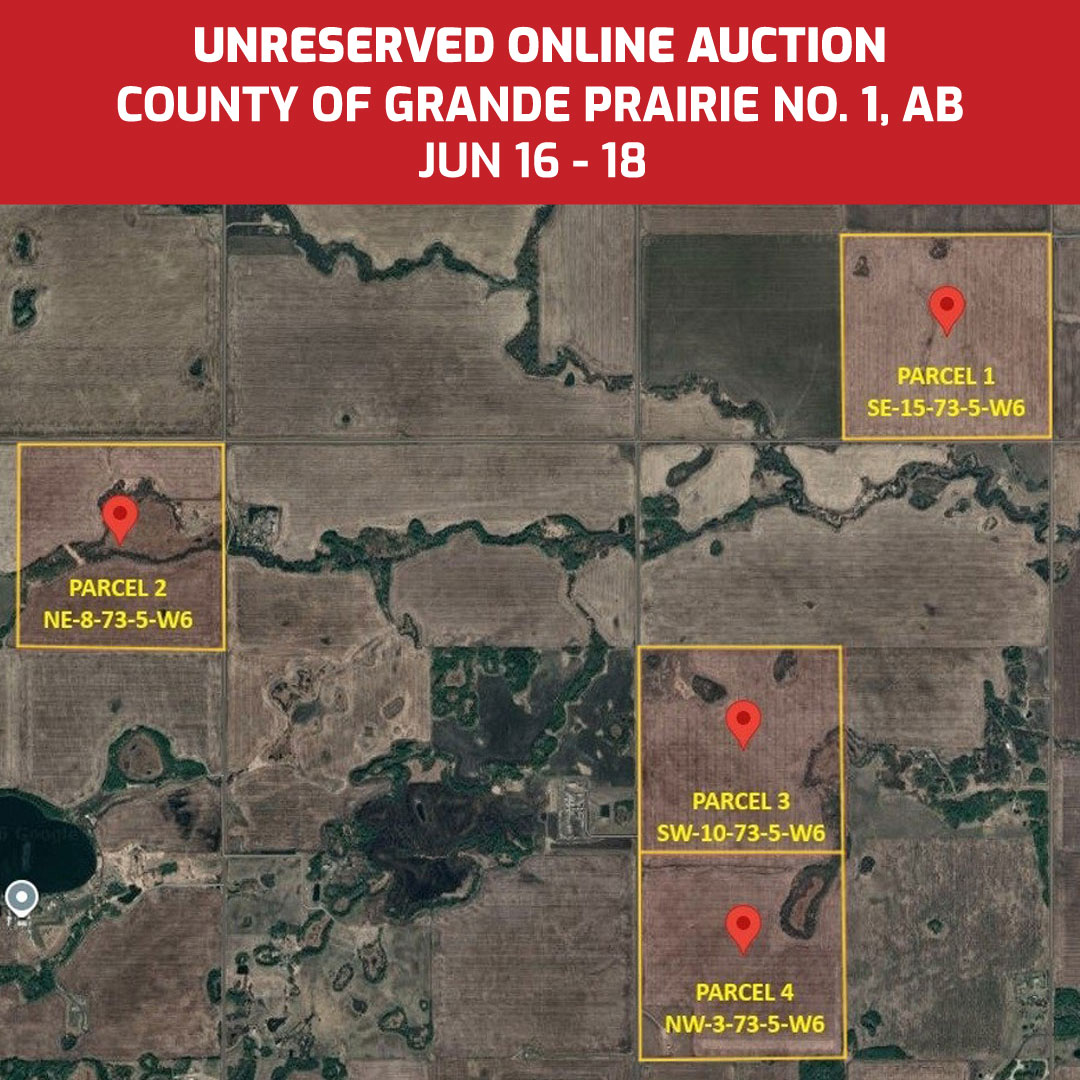 Team Auctions Facebook ad: Unreserved Real Estate Auction for Knobloch Farms