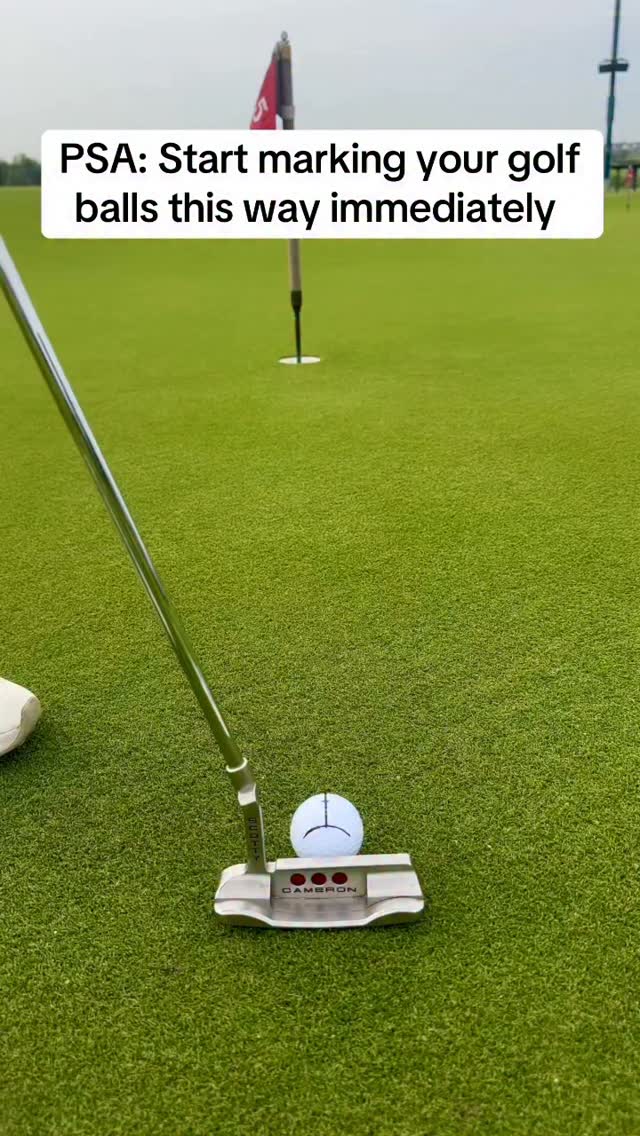 EyeLine Golf Facebook ad: Try the EyeLine Golf Impact Ball Liner.