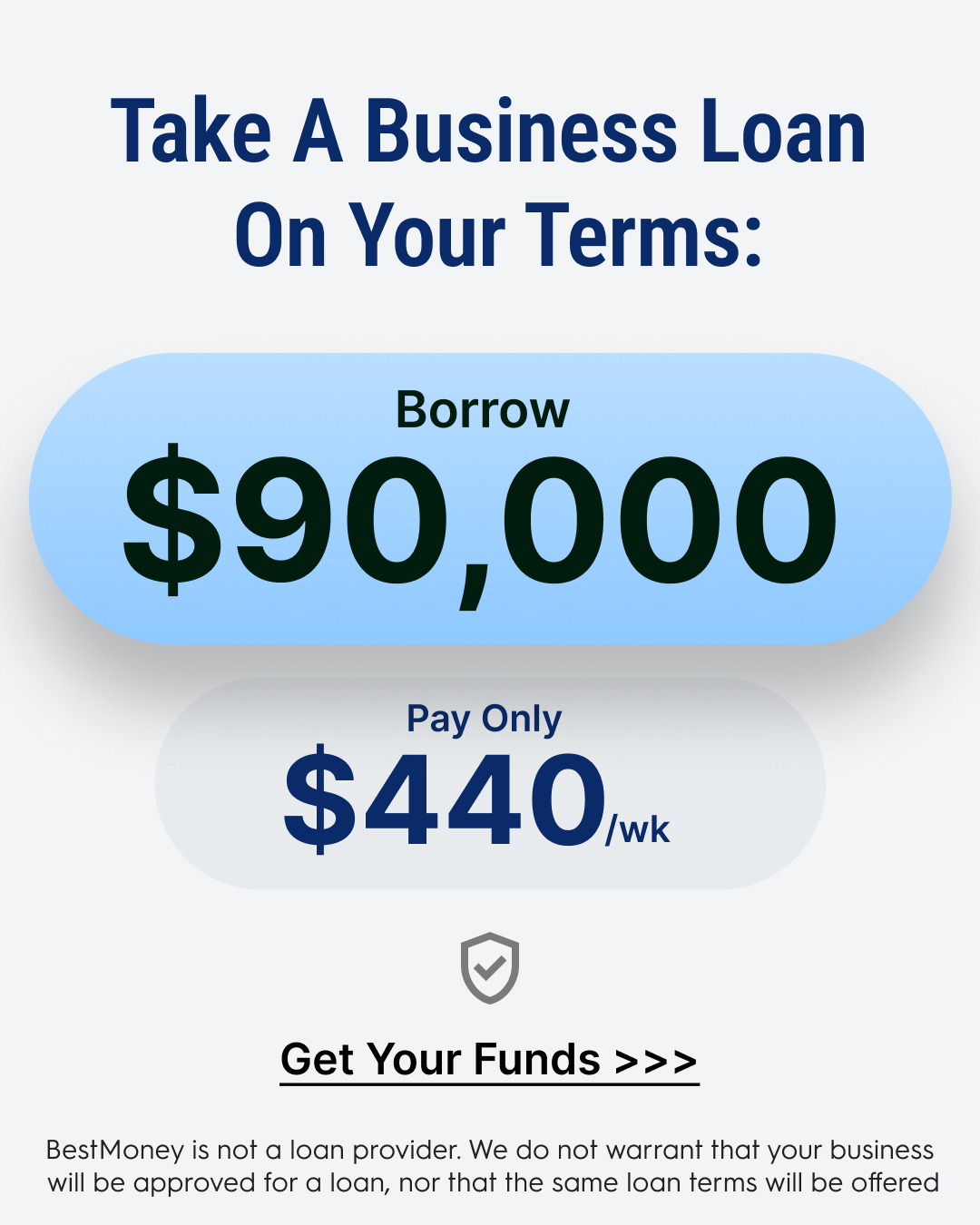 BestMoney.com - Business Loans Facebook ad