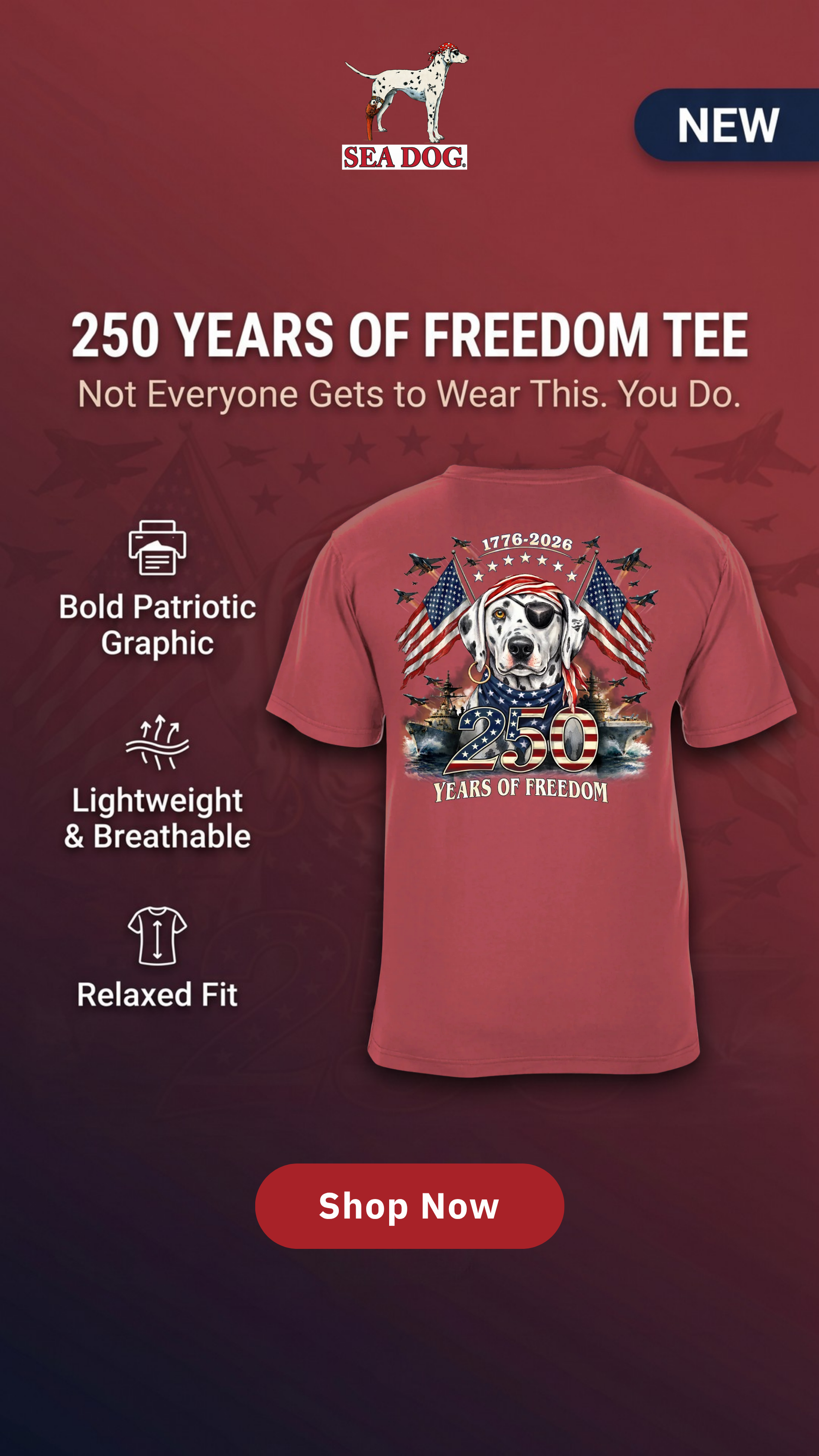 Sea Dog T-Shirts Facebook ad