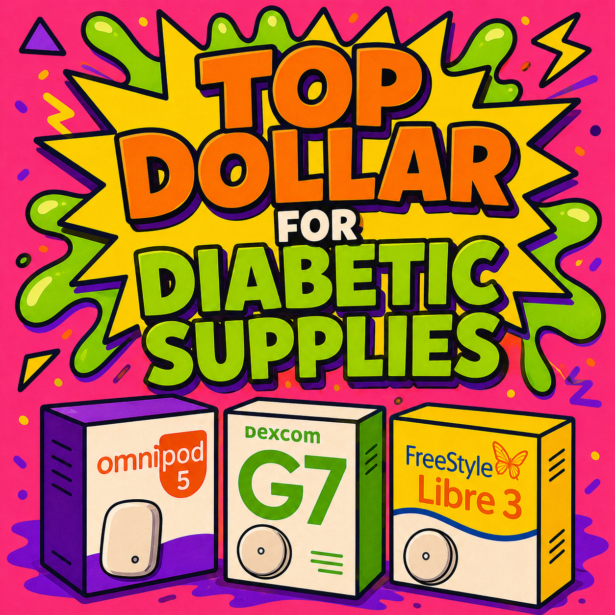 Cash For Diabetic Supplies Ohio Facebook ad