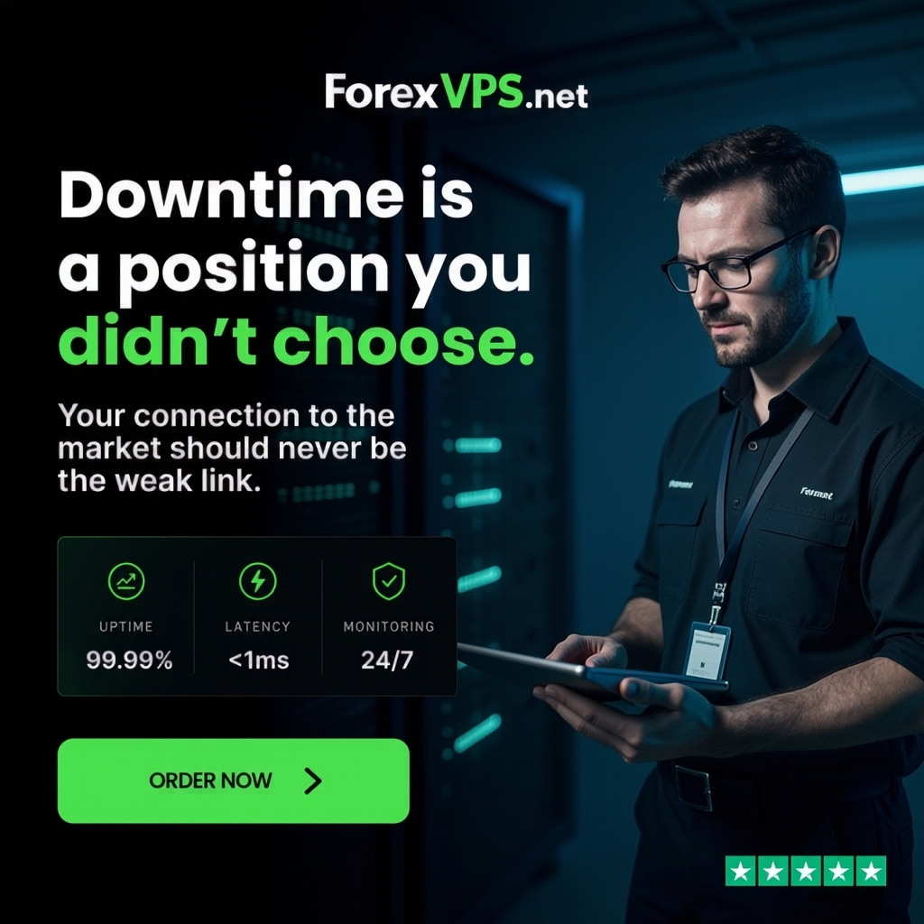 ForexVPS.net Facebook ad: VPS Optimized for Traders